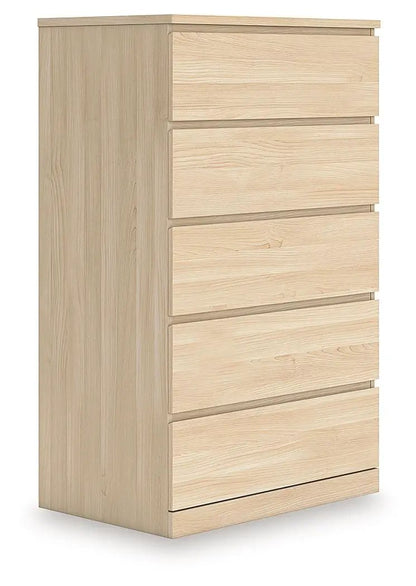 Onita Five Drawer Chest in White Finish Modern