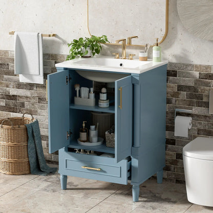 Bathroom Vanity With Ornate French Cylinder Legs
