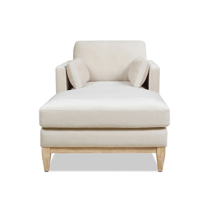 Chaise lounge chair beige upholstery with removable cushions by HouseOfZazla on Tampa Home & Garden Store
