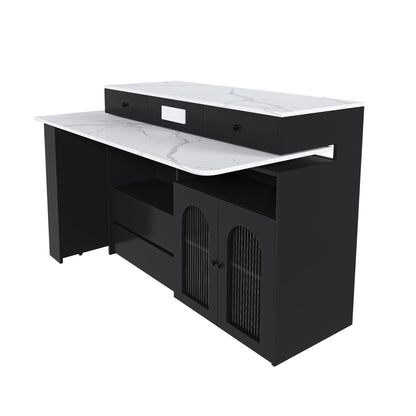 Kitchen Island with Extendable Rotating Table