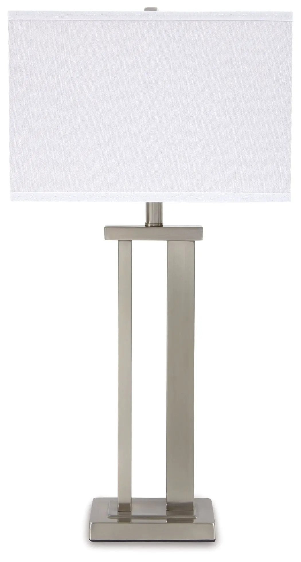 Aniela Metal Table Lamp Set of 2 Silver Finish