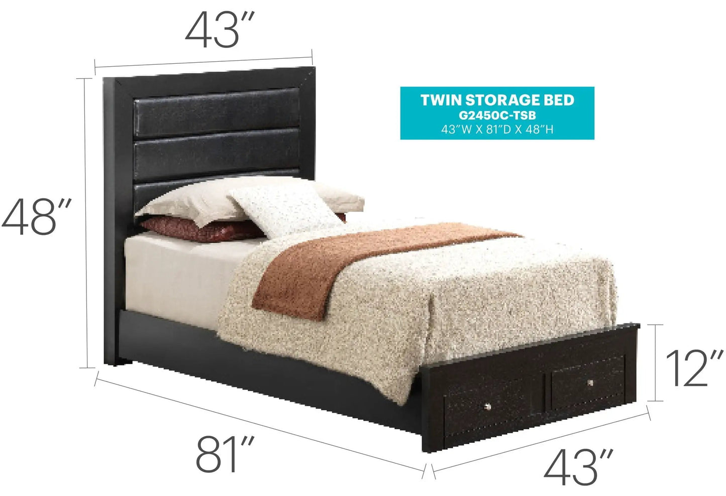 Elegant Storage Bed for Cozy Bedroom Spaces
