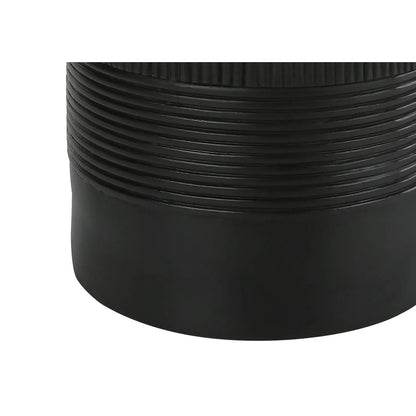 Table lamp base in black resin with ribbed rings on Tampa Home & Garden Store