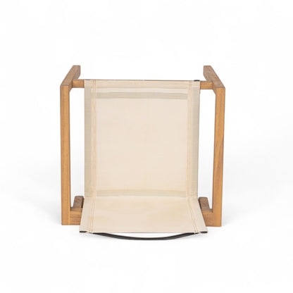 Belfast dining chair set with mesh seating, acacia wood frame, HouseOfZazla set of 2 on Tampa Home & Garden Store
