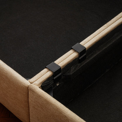 Modern Sofa with Storage and Cylindrical Backrest