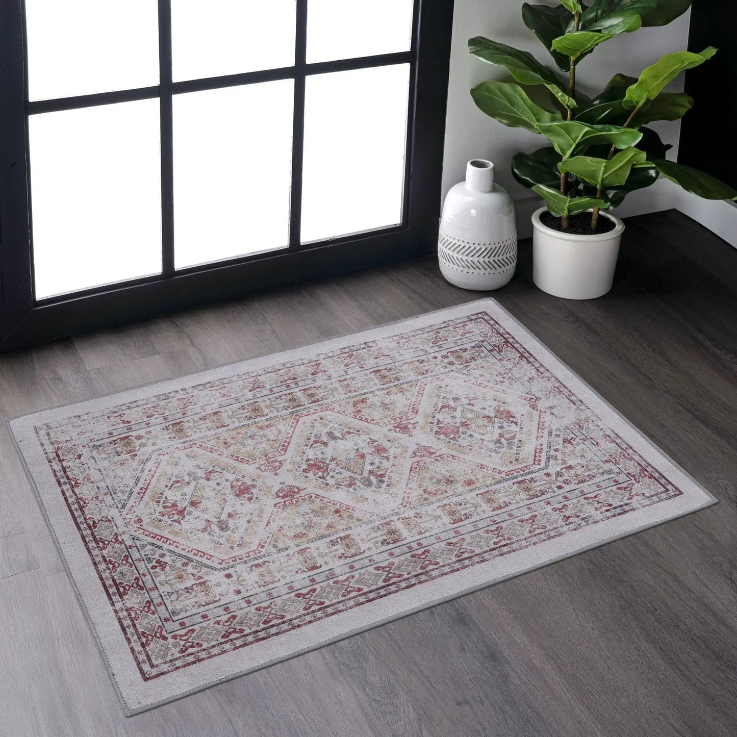 Maval Trendy Area Rug Machine Washable for Home