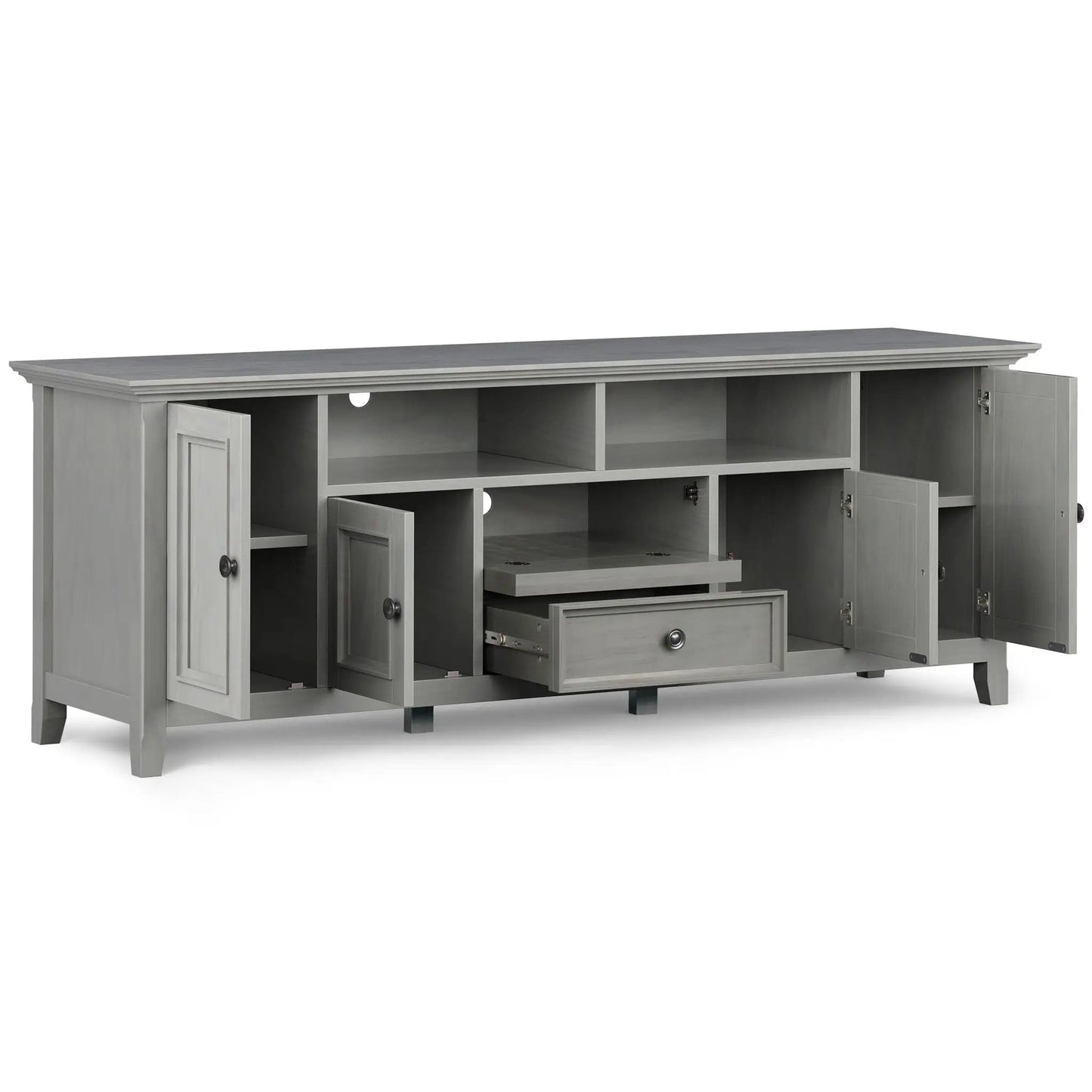 Amherst Wide TV Media Stand with Solid Wood