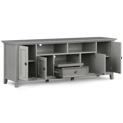 Amherst Wide TV Media Stand with Solid Wood