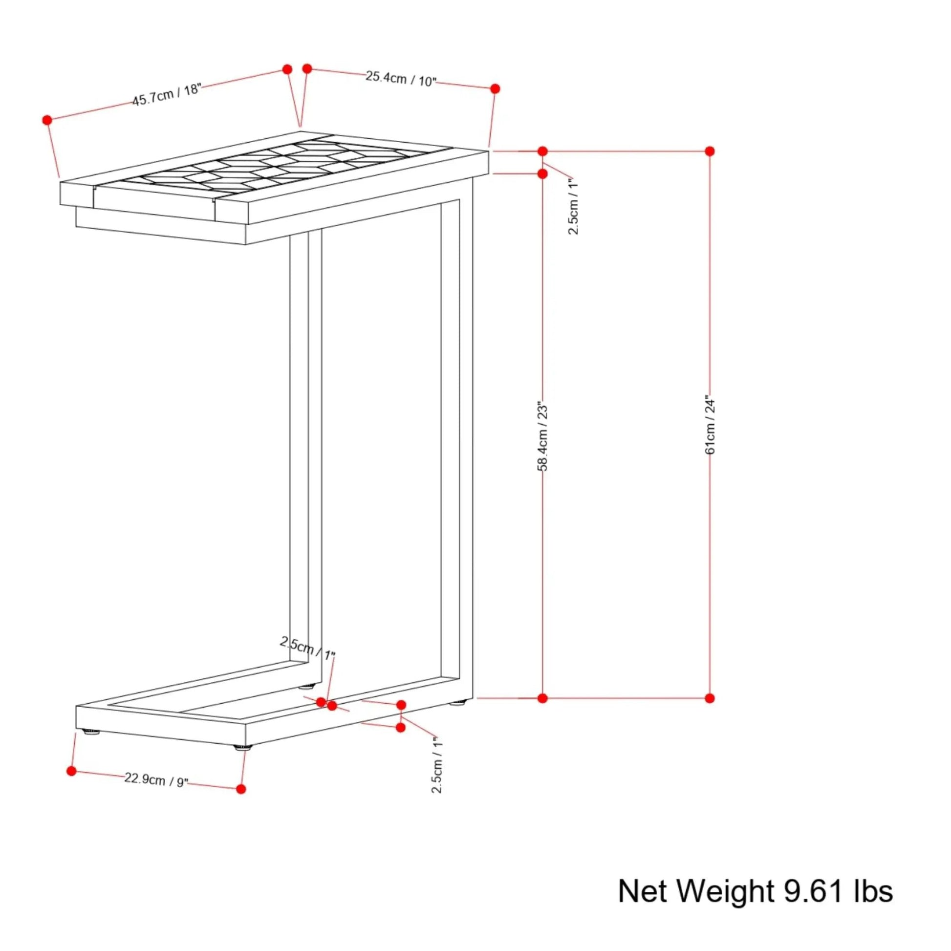 Skyler C-Side Handcrafted Table by Unique Piece Furniture, lattice-top side table on Tampa Home & Garden Store