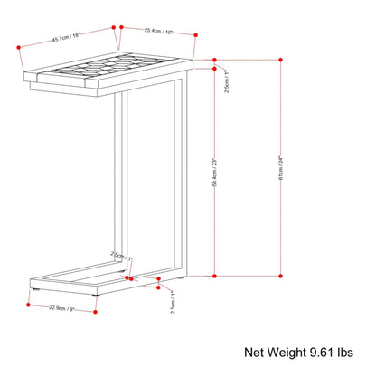 Skyler C-Side Handcrafted Table by Unique Piece Furniture, lattice-top side table on Tampa Home & Garden Store