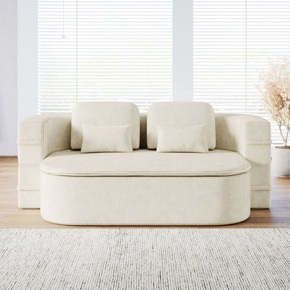 Foldable Sofa Bed with a Multi Functional Blanket