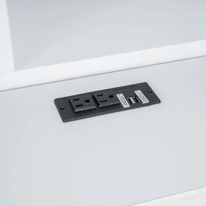 Platform Bed With Storage Headboard USB Drawers