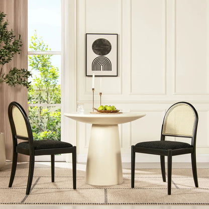 Panama Curved Cane Side Dining Chair Set of 2