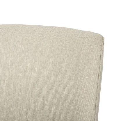 Beige fabric dining chair cushions set of 2 with textured weave HouseOfZazla on Tampa Home & Garden Store