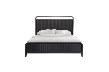 Contemporary Peppercorn and Open Panel Bed
