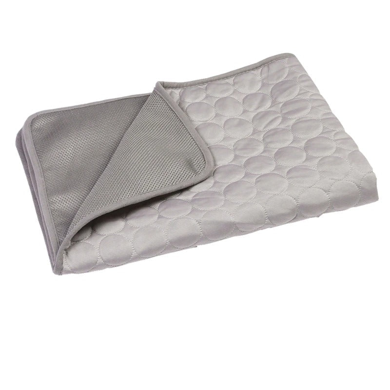 Dog cooling mat gray quilted cooling pad with breathable mesh underside by Sell My Stuff on Tampa Home & Garden Store