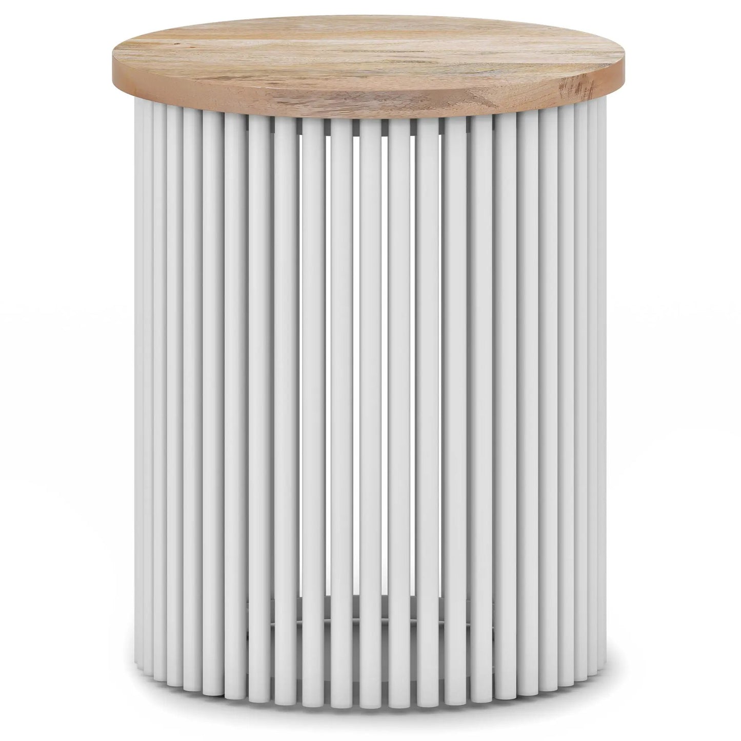 Demy Handcrafted Metal Accent Table Industrial