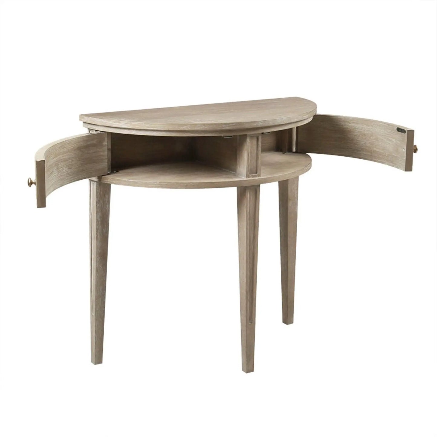 Vintage Inspired Storage Console Table with Fluted Doors in wood finish by Unique Piece Furniture on Tampa Home & Garden Store