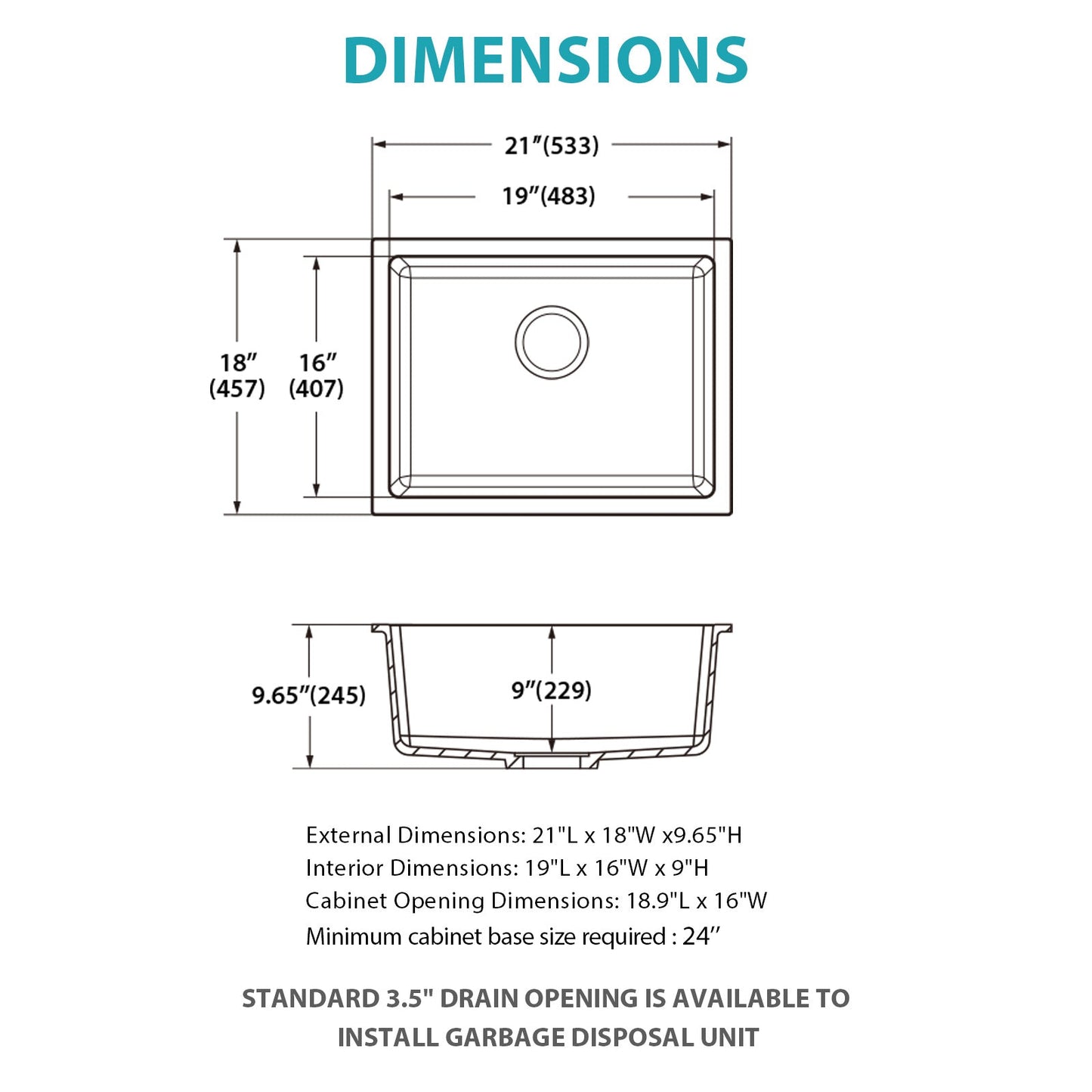 Premium Quartz Sink and Composite Design