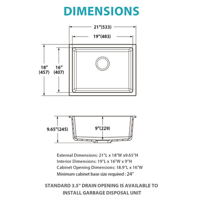 Premium Quartz Sink and Composite Design