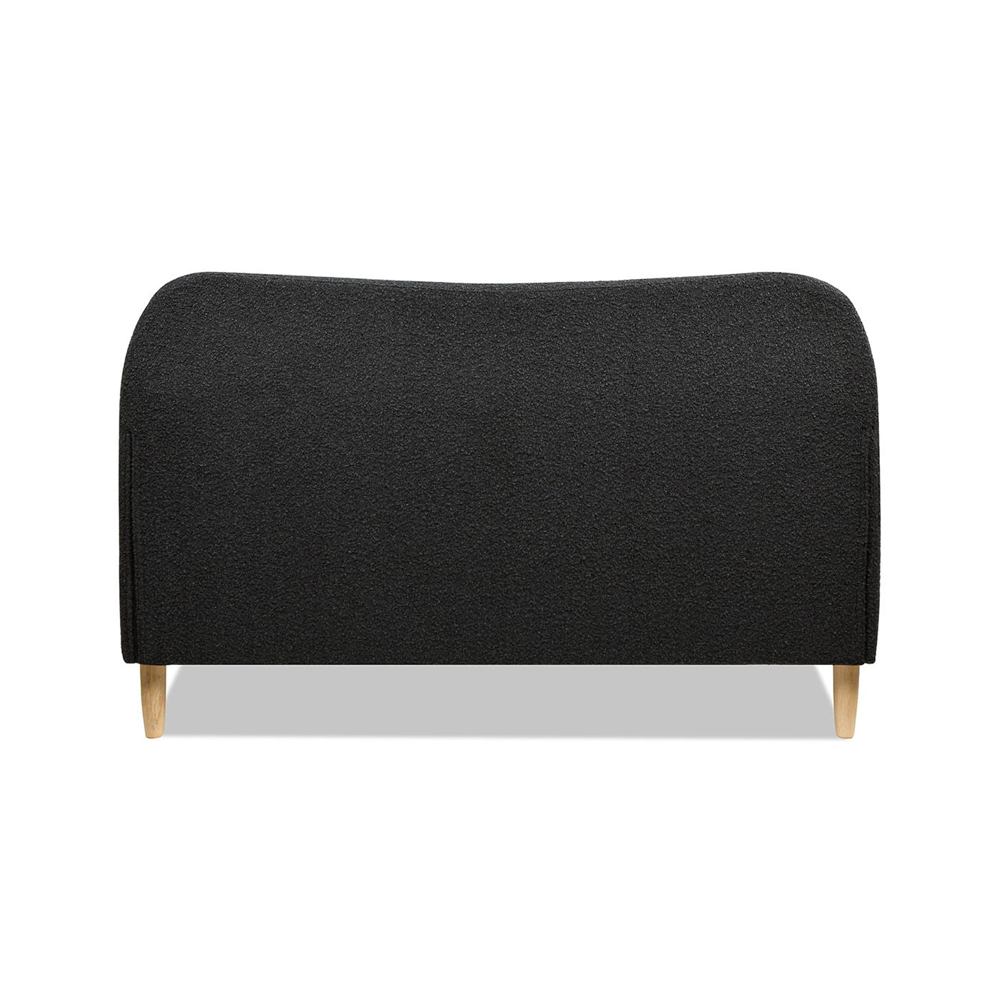 Curved Headboard and Upholstered Platform Bed