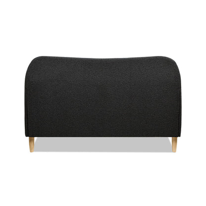 Curved Headboard and Upholstered Platform Bed