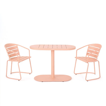 3 Piece Elegant Outdoor Bistro Set with Table