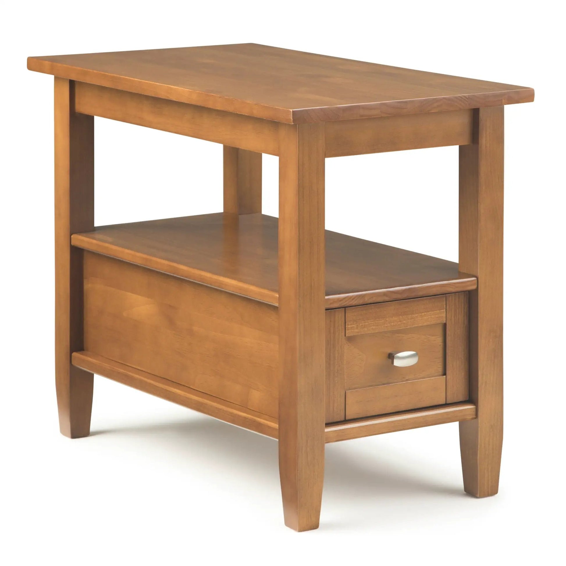 Warm Shaker handcrafted coffee table by Unique Piece Furniture with lower shelf and drawer on Tampa Home & Garden Store