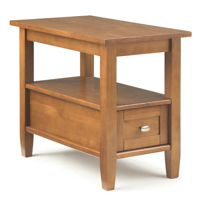 Warm Shaker handcrafted coffee table by Unique Piece Furniture with lower shelf and drawer on Tampa Home & Garden Store