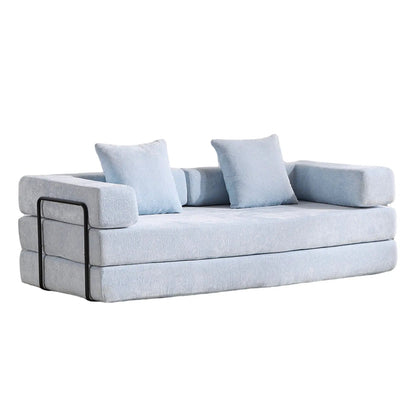 Convertible Floor Sofa Bed with Armrest