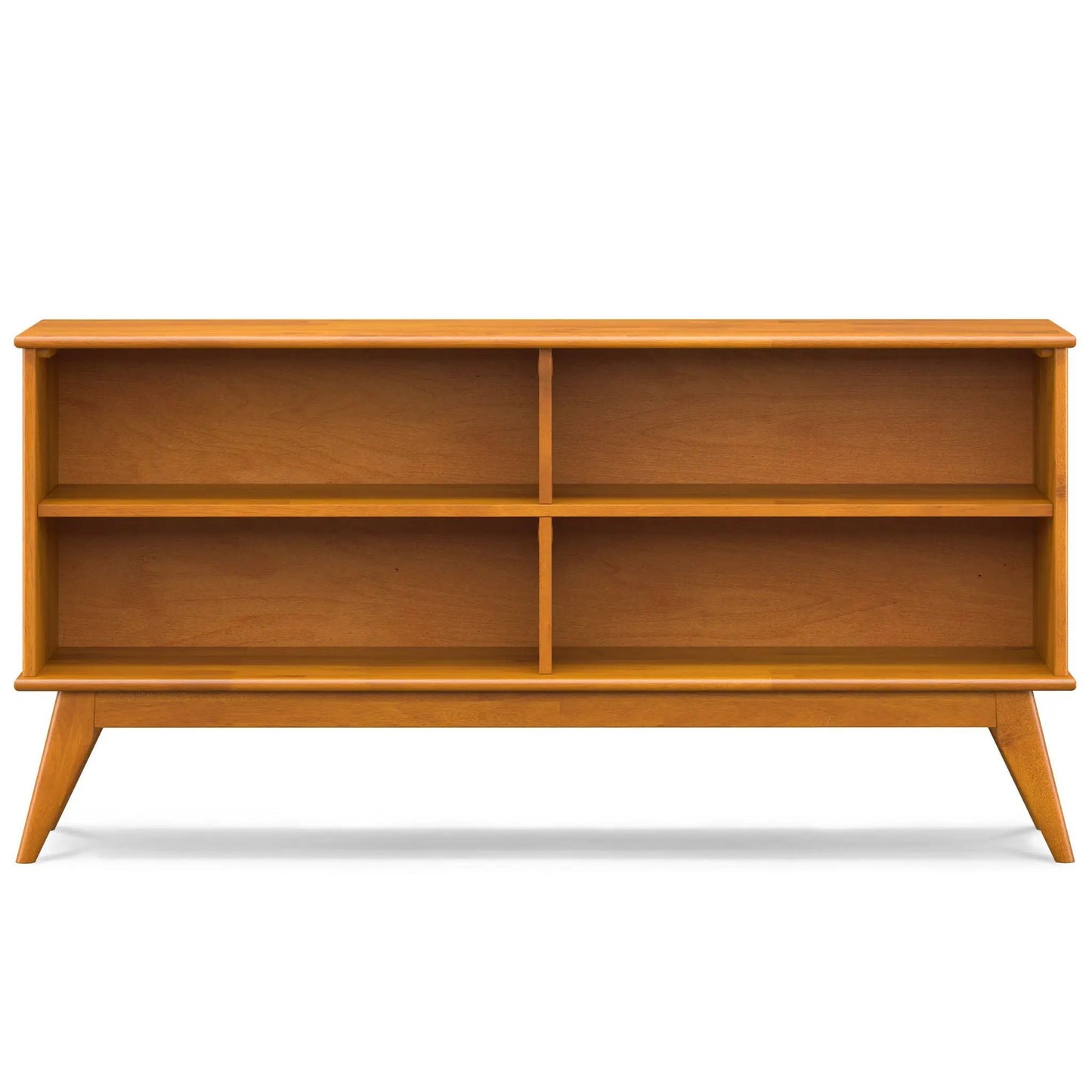 Draper Handcrafted Low Bookcase in Solid Wood