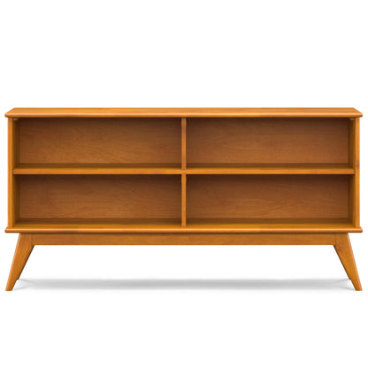 Draper Handcrafted Low Bookcase in Solid Wood