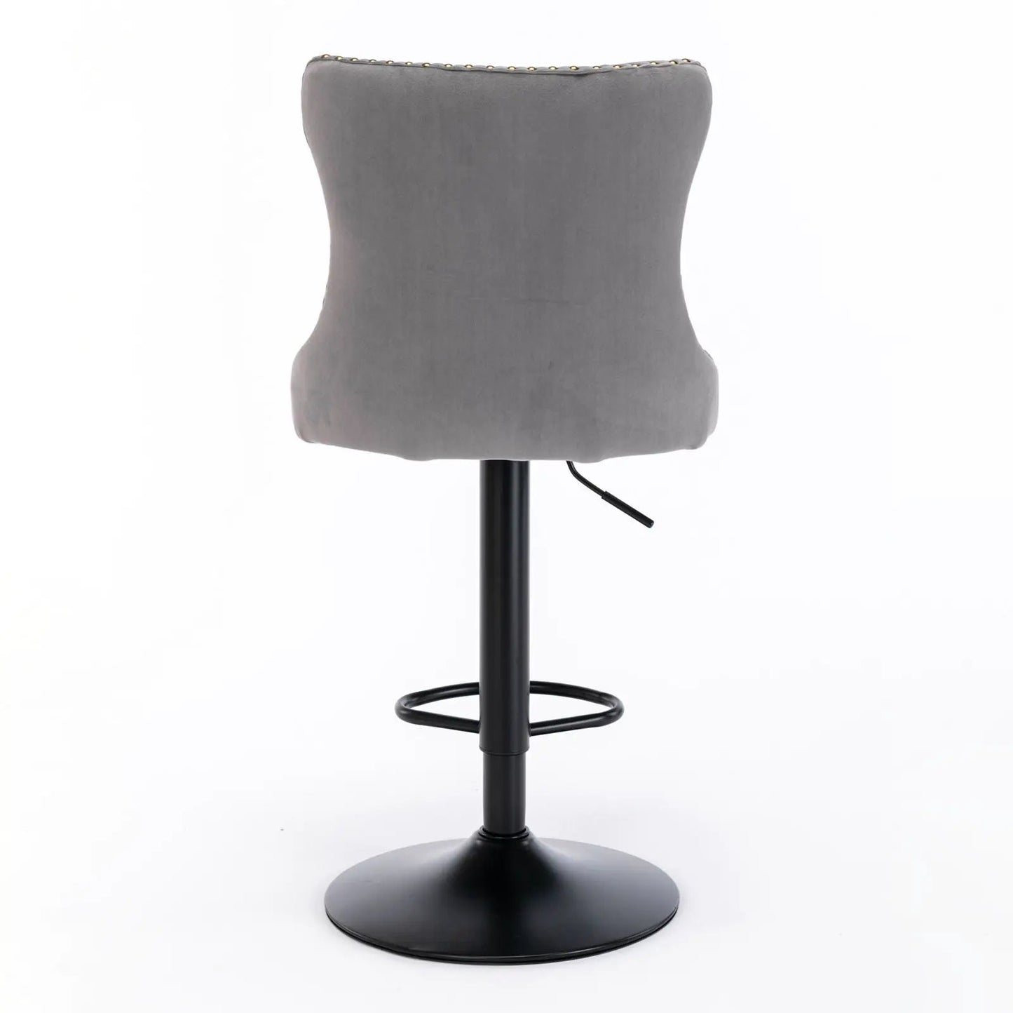 Swivel Bar Stools Adjustable Height Tufted Back