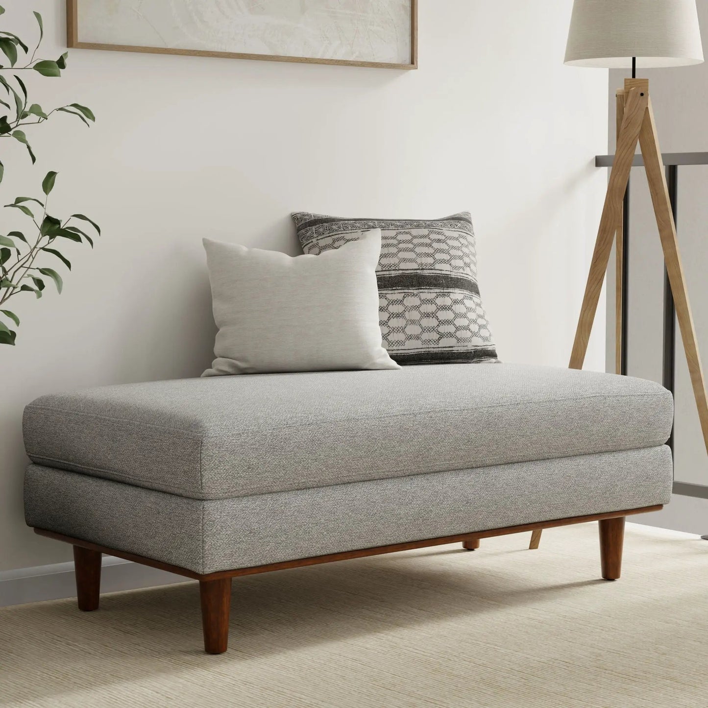 Morrison Handcrafted Ottoman Mid Century Style