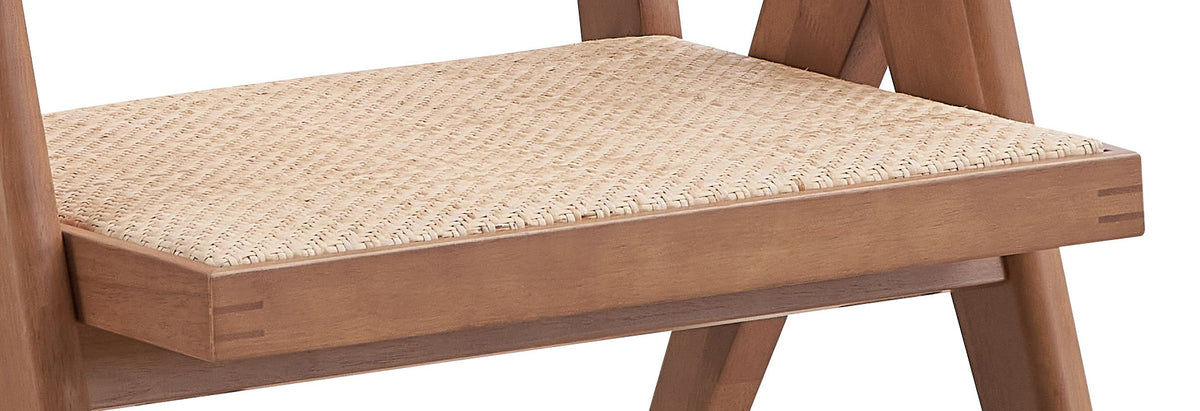 Velentina Accent Chair natural rattan seat with wooden frame, HouseOfZazla armchair on Tampa Home & Garden Store