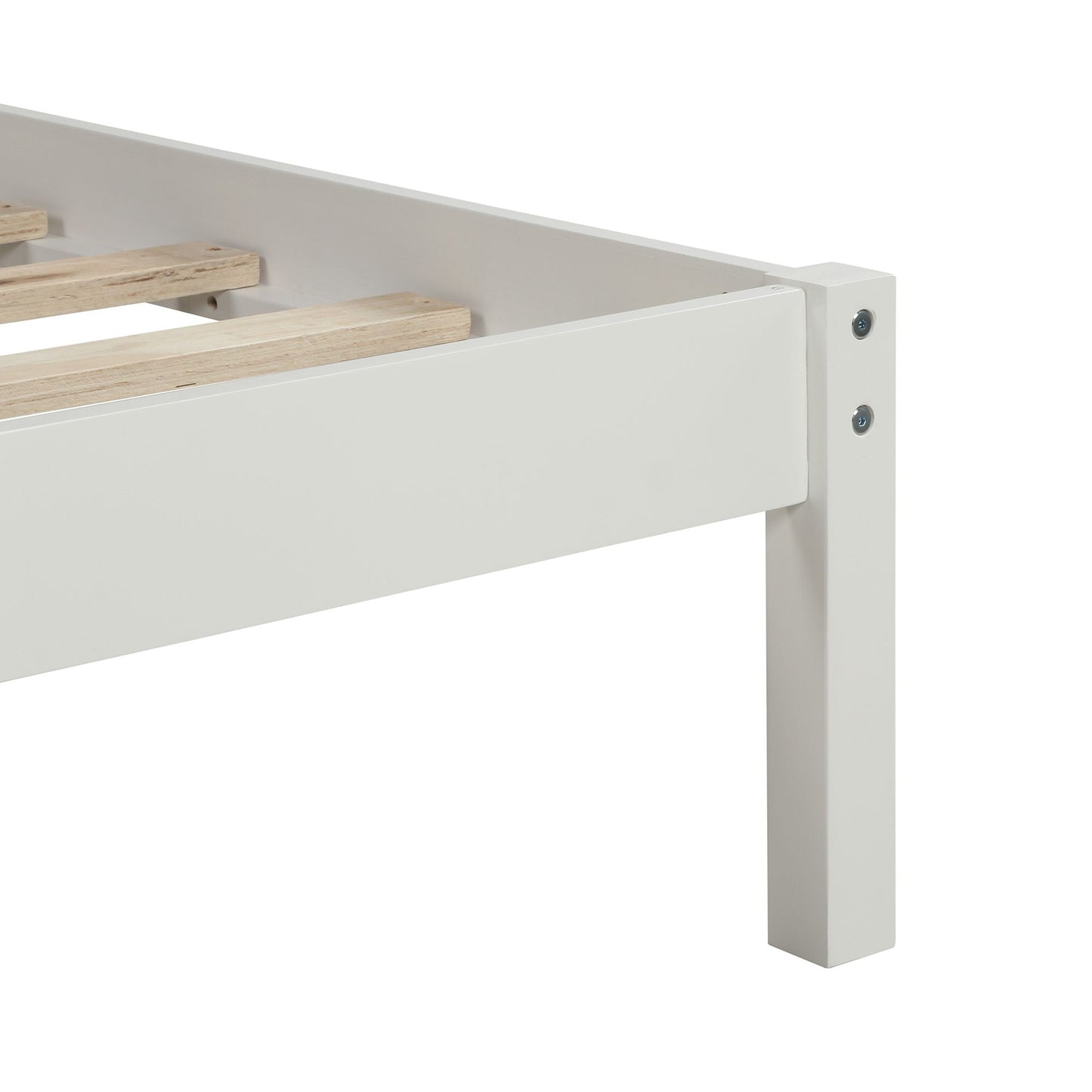 Strong Espresso Wood Platform Bed and Headboard