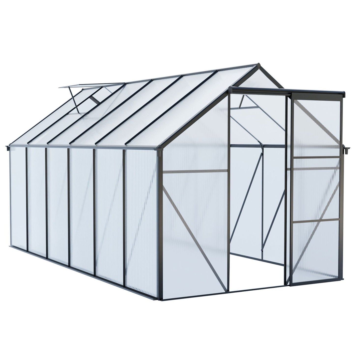 Outdoor Polycarbonate House and Raised Metal Base