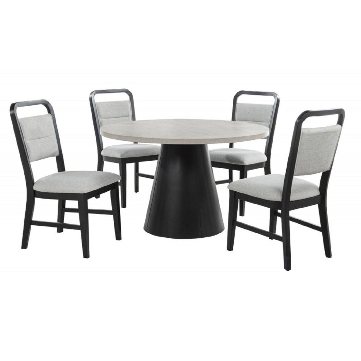 Black Curved Dining Side Chair Set of Two