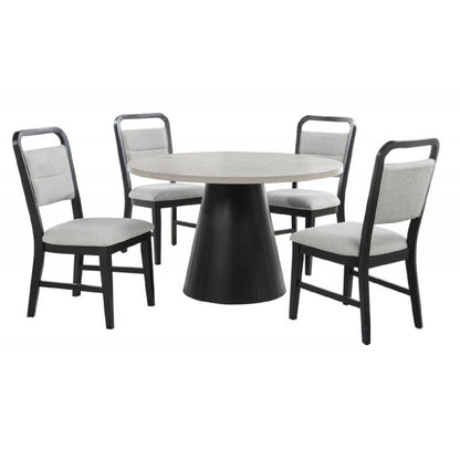 Black Curved Dining Side Chair Set of Two
