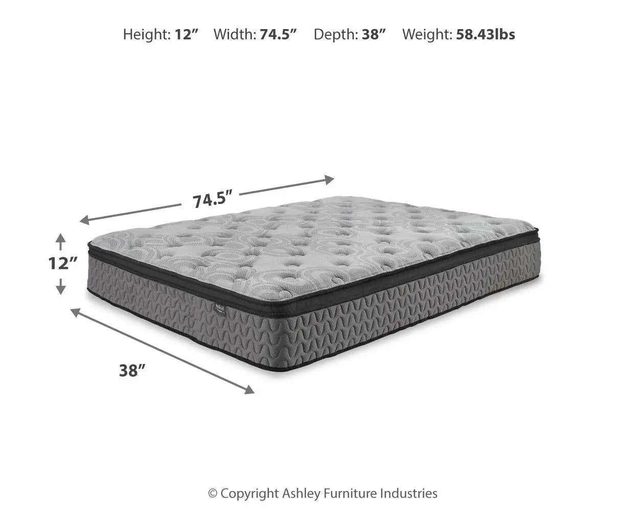 Augusta Firm Mattress with Euro Pillow Top