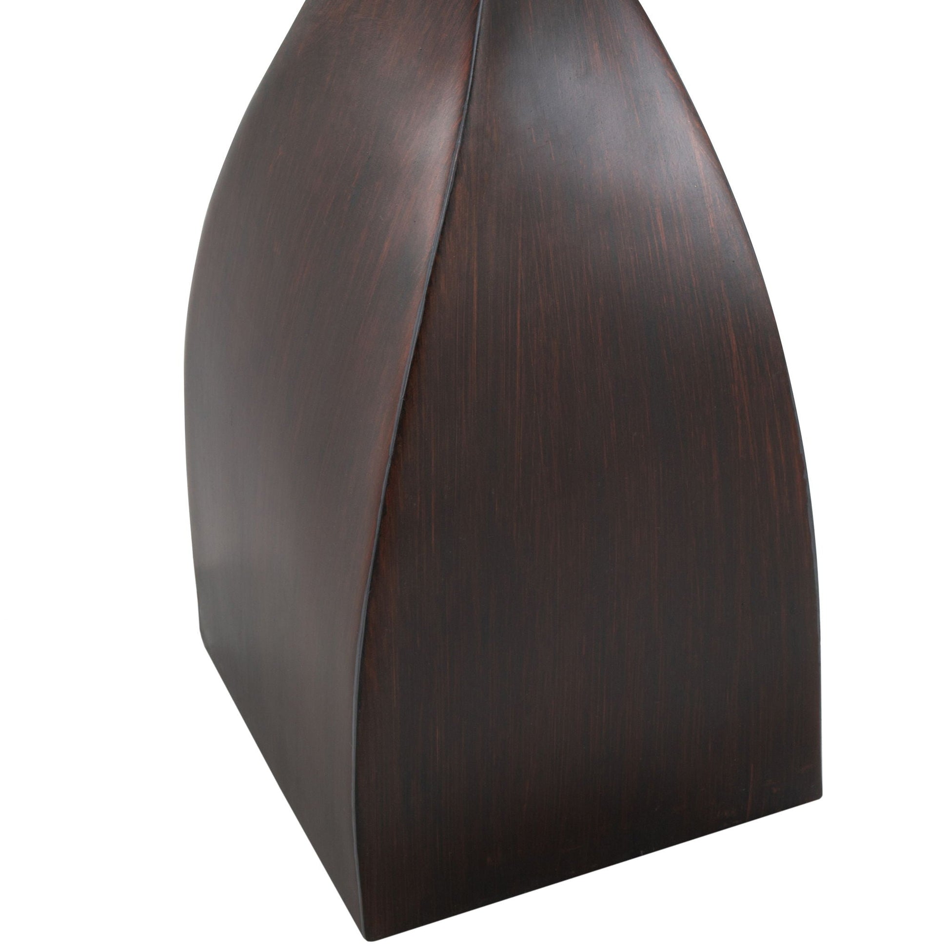 Curvo polyresin table lamp set of 2 in dark walnut finish by HouseOfZazla on Tampa Home & Garden Store