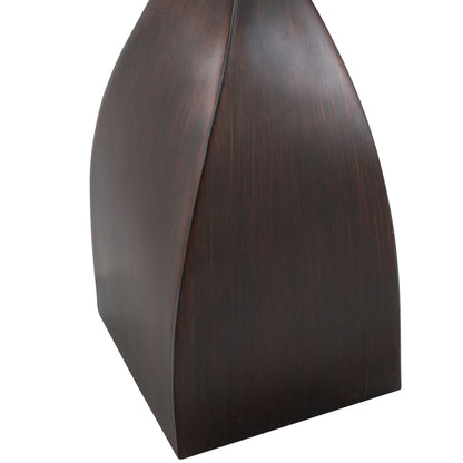 Curvo polyresin table lamp set of 2 in dark walnut finish by HouseOfZazla on Tampa Home & Garden Store
