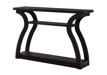 Accent console table dark espresso finish with curved legs by Unique Piece Furniture on Tampa Home & Garden Store