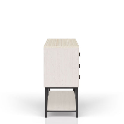 White server with base and power access, 60 in wide x 18 in deep x 37 in high, HouseOfZazla on Tampa Home & Garden Store