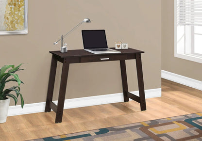 Writing Desk dark wood with storage drawer and laptop on top by Unique Piece Furniture on Tampa Home & Garden Store