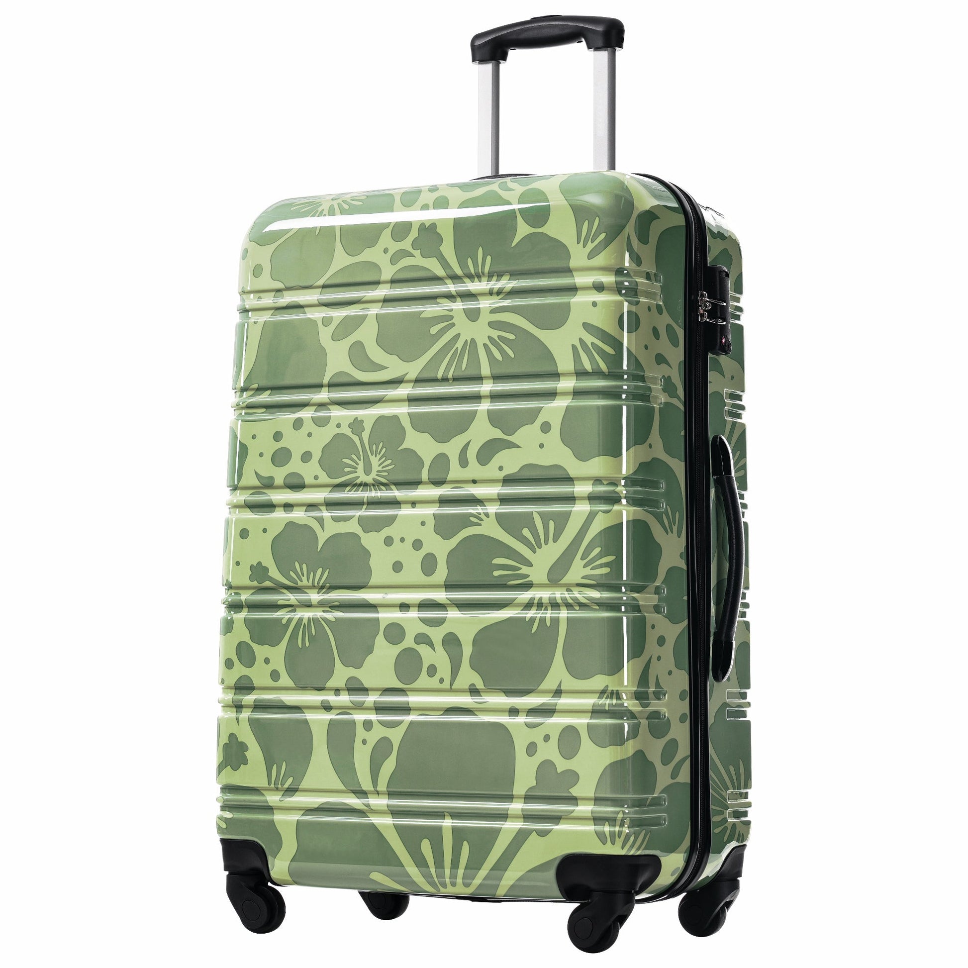 3-piece hard shell luggage set in camouflage with spinner wheels and telescoping handle on Tampa Home & Garden Store