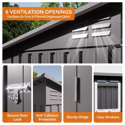 4x9 Ft Outdoor Storage Shed For A Backyard Space