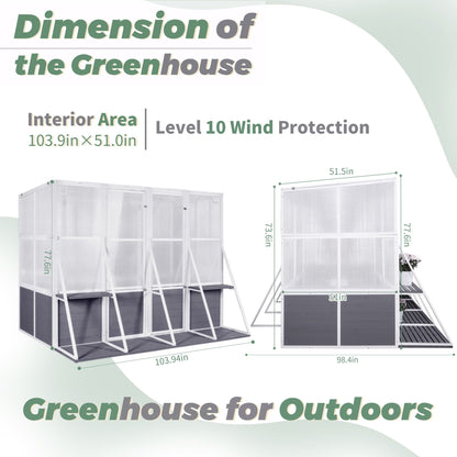 Heavy Duty Lean To Greenhouse For The Garden Use