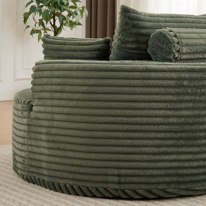 Modern single sofa with a backrest pillow