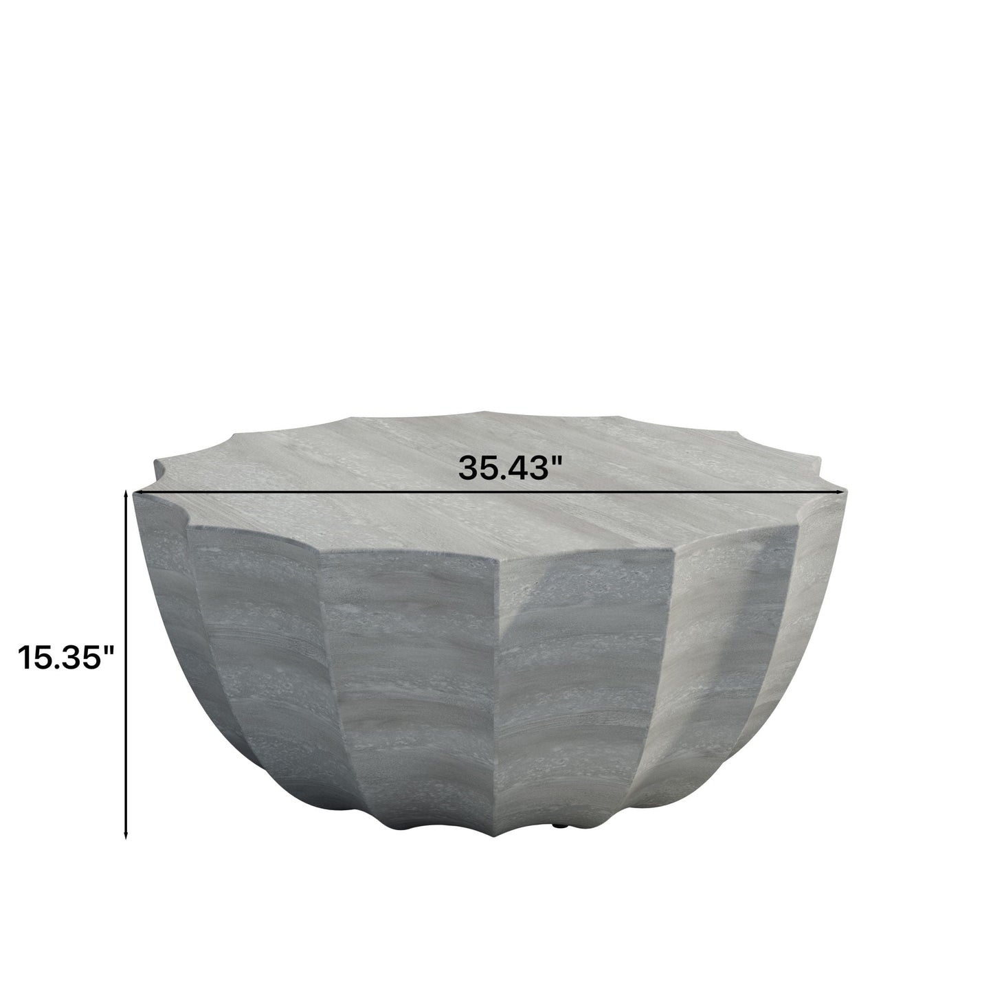 Modern Round Coffee Table for Patio or Deck